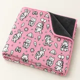 Ausmaldecke mit Motiv Rosa Tiere